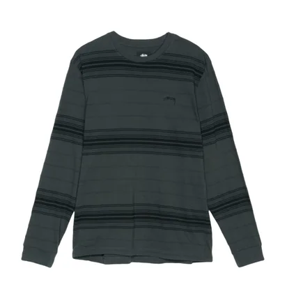 Stüssy Travis LS Crew (Dunkelgrau)