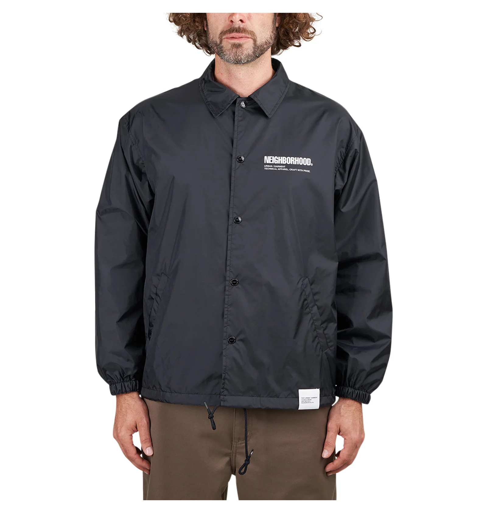 Neighborhood Windbreaker Jacket (Schwarz) 231TSNH-JKM01-BLACK