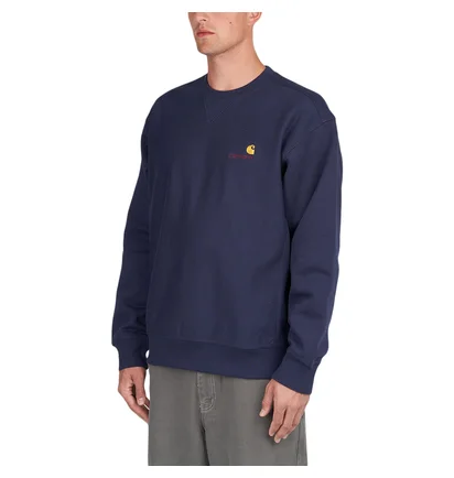 Carhartt WIP American Script Sweatshirt (Dunkelblau)