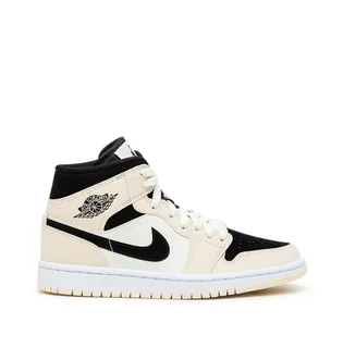 Air Jordan WMNS 1 Mid (Creme / Schwarz / Weiß)