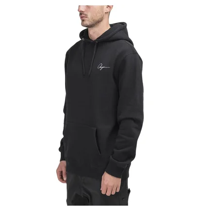 Chrystie NYC Script Logo Hoodie (Schwarz)