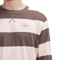 Chrystie NYC Stripe Logo Longsleeve (Rosa / Braun)
