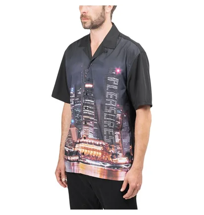 Pleasures Metro Button Down Shirt (Schwarz)