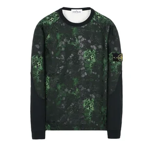 Stone Island Alligator Camo Sweat Shirt (Grün)