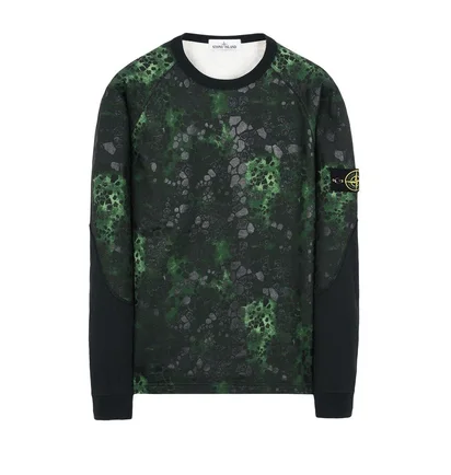 Stone Island Alligator Camo Sweat Shirt (Grün)