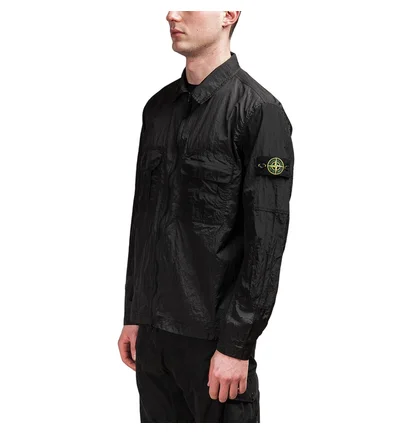 Stone Island Nylon Metal Ripstop Overshirt (Schwarz)
