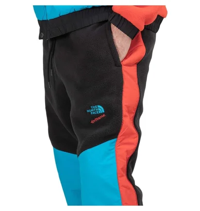The North Face 90 Extreme Fleece Pant (Schwarz / Blau / Rot)