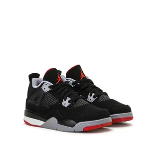 Air Jordan 4 Retro (PS) 'Black Cement' (Schwarz / Rot)