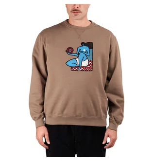 by Parra Future Visions Crew Neck Sweatshirt (Grau)