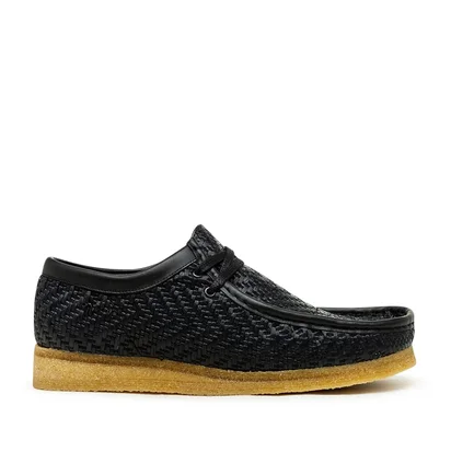 Clarks Originals Wallabees Black Raffia (Schwarz)