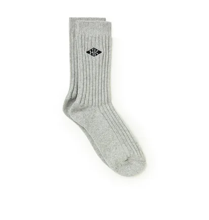 Han Kjobenhavn Socks Wool Rib HK (Grau)