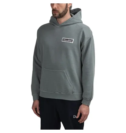 Liberaiders Patchwork Pullover Hoodie (Blaugrau)