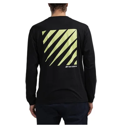 New Balance MT01537 BK Sport Style Optiks Long Sleeve Tee (Schwarz)