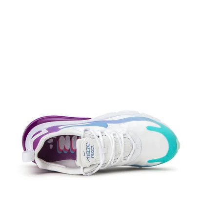 Nike WMNS Air Max 270 React (Weiss / Blau / Lila)