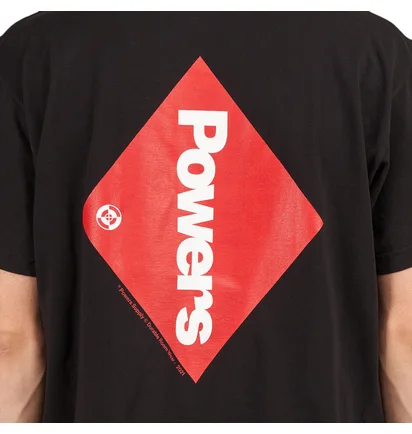 Powers Supply Diamond Logo SS Tee (Schwarz)