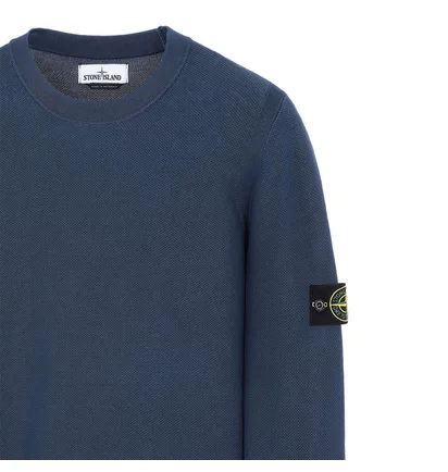 Stone Island Pigment DYE Knit Pullover (Navy)