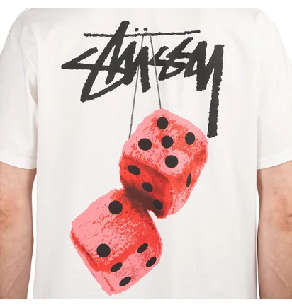 Stüssy Fuzzy Dice Tee (Weiss)