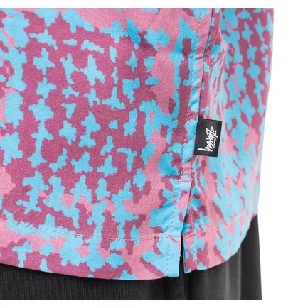 Stüssy Hand Drawn Houndstooth Shirt (Blau / Rot)