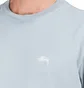 Stüssy Stock Logo Crew T-Shirt (Grau)