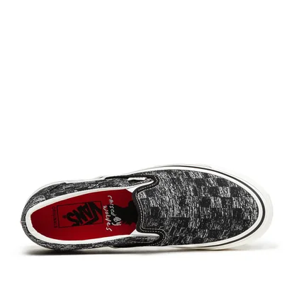 Vans Vault x Jim Goldberg UA OG Slip-On LX (Schwarz / Weiß)
