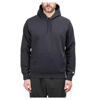 Carhartt WIP Hooded Chase Sweatshirt (Navy / Gold)