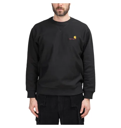 Carhartt WIP American Script Sweatshirt (Schwarz)