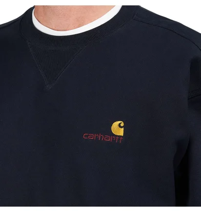 Carhartt WIP American Script Sweatshirt (Navy)