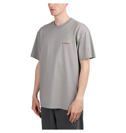 Carhartt WIP S/S American Script T-Shirt (Grau)