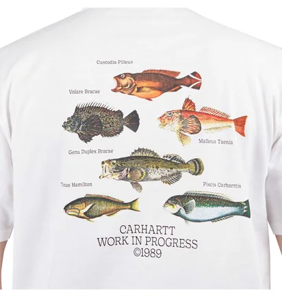 Carhartt WIP S/S Fisch T-Shirt (Weiß)