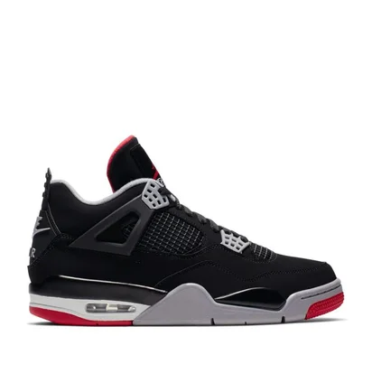 Air Jordan 4 Retro 'Black Cement' (Schwarz / Rot)