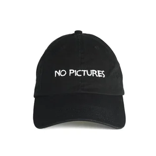 NASASEASONS Cap 'No Pictures' (Schwarz / Weiß)
