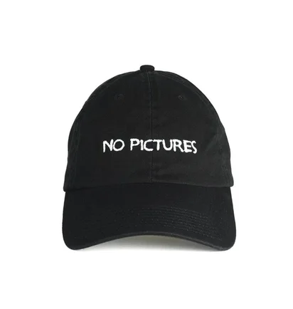 NASASEASONS Cap 'No Pictures' (Schwarz / Weiß)