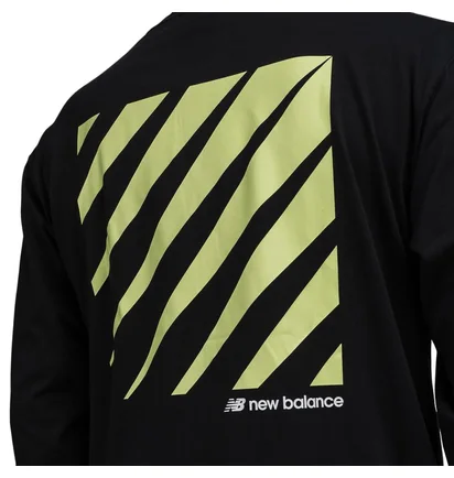 New Balance MT01537 BK Sport Style Optiks Long Sleeve Tee (Schwarz)