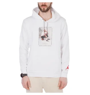 Nike Air Jordan 3 Flight Fleece Hoodie (Weiß / Schwarz / Rot)