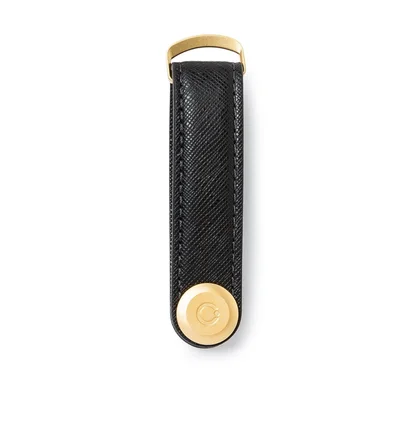 Orbitkey Key Organiser Saffiano Leather (Schwarz)