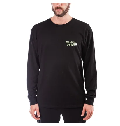 Stüssy One World L/S (Schwarz)
