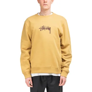 Stüssy Stock Embroidered Crewneck (Khaki)