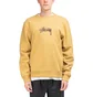 Stüssy Stock Embroidered Crewneck (Khaki)
