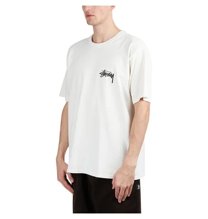 Stüssy How We'Re Livin' Pigment Dyed Tee (Weiß / Schwarz)