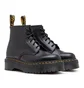 Dr. Martens 101 Smooth Leather Platform Ankle Boots (Schwarz)