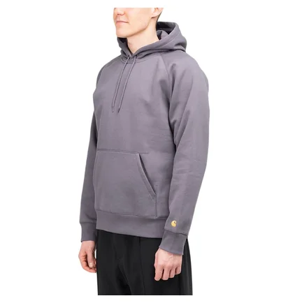 Carhartt WIP Hooded Chase Sweat (Purple / Gold)