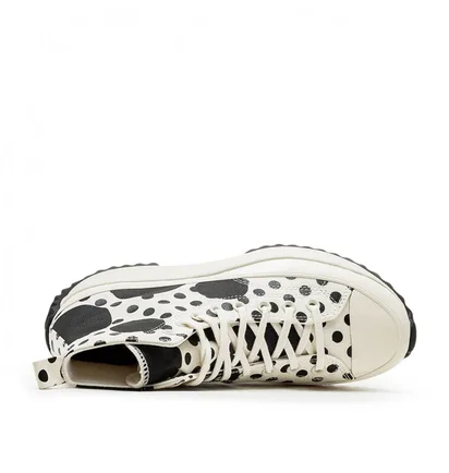 Converse Run Star Hike Platform Polka (Weiss / Schwarz)
