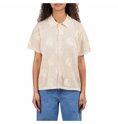 Carhartt WIP W’ S/S Temple Knit Shirt (Beige)