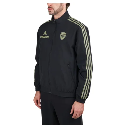 adidas x AFC x Maharishi Anthem Jacket (Schwarz / Hellgrün)