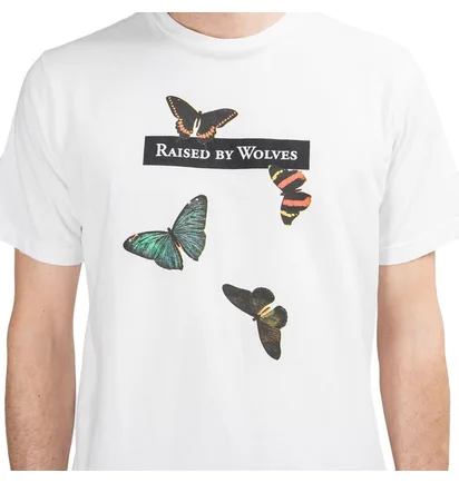 Raised by Wolves Butterflies Tee (Weiß)