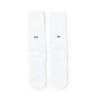Raised by Wolves Fuck Off Socks (Weiß)