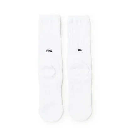 Raised by Wolves Fuck Off Socks (Weiß)