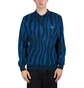 by Parra Aqua Weed Waves Knitted Polo Shirt (Multi)