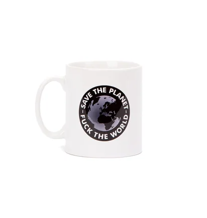 Allike Mug 'Save The Planet - F... The World' (Weiß)
