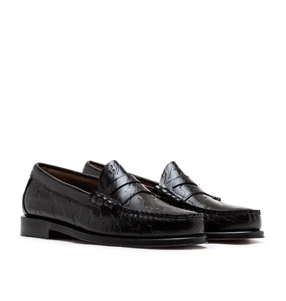 G.H.BASS x Maharishi Larson Penny Loafers (Schwarz)